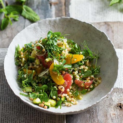 Homemade Samosas And Citrussy Courgette Fregola 20 Best Vegetarian And