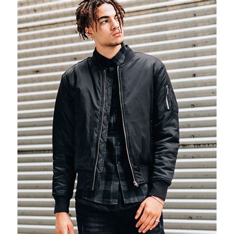 buy urban classics shiny bomber jacket black xl