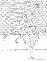 Foot Gardien Coloriages Gol Scoring Marcando Futbol Hellokids Futebol Jogador Gratuit Joueur sketch template