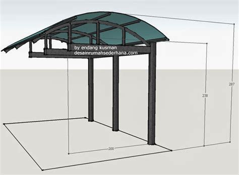 model kanopi garasi mobil minimalis terbaru  desain