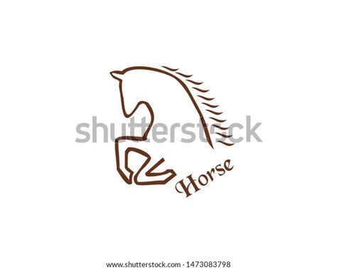 vector image abstract horse logo stock vector royalty