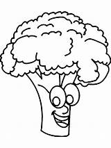 Broccoli Coloring Pages Color Vegetables Clipart Printable Print Kids Recommended Getdrawings Getcolorings Library Comments Line sketch template