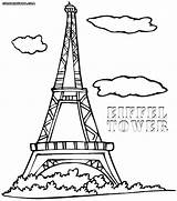 Coloring Tower Pages Paris Cn France Printable Eiffel Getcolorings Fancy Eiff sketch template
