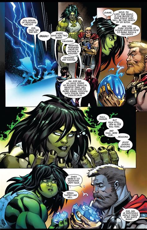 avengers 5 2018 hulk thor she hulk smashingandkissing