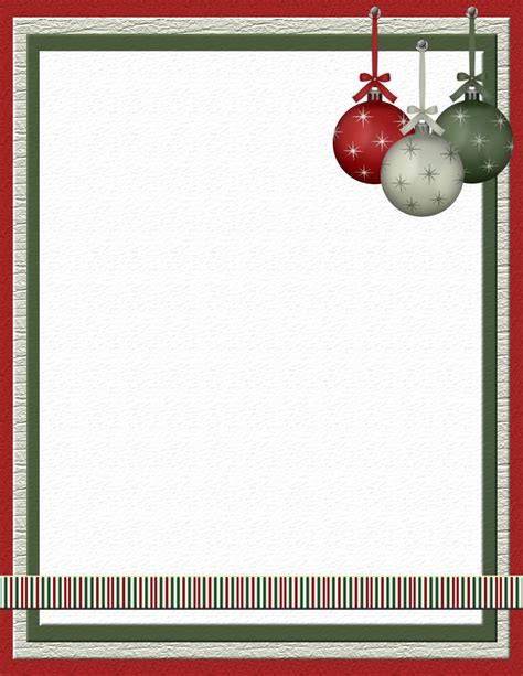 christmas   stationery template downloads christmas letter