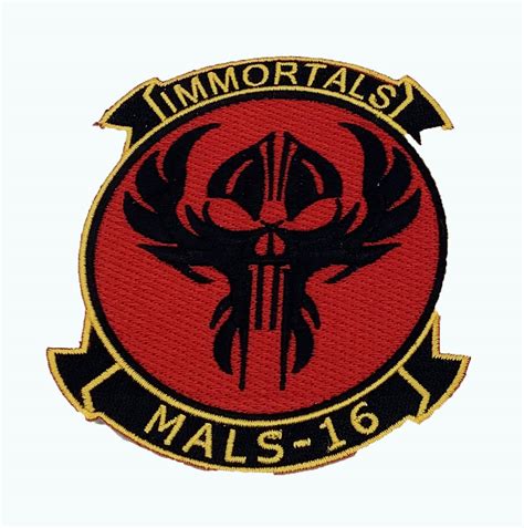 mals  immortals patch sew   embroidered marines squadron nostalgia
