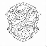 Slytherin Potter Harry Coloring Crest Pages Hogwarts Houses Gryffindor Lego House Quidditch Drawing Colour Hedwig Castle Dragon Voldemort Print Ravenclaw sketch template