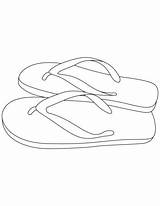 Slippers sketch template