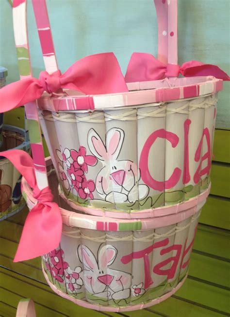personalized easter basket etsy
