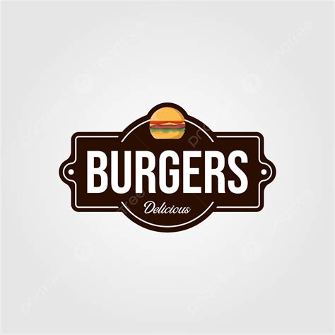 vintage burger logo  signs  food company template   pngtree