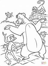 Baloo Mowgli Bailando sketch template