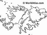Falkland Islands Outline Falklandinseln Worldatlas Geography Obige Cities Represents Overseas Atlantic Territory Downloaded Purposes Pointing Educational sketch template