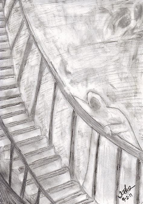 Stairway To Heaven Drawing By Tasha Starr