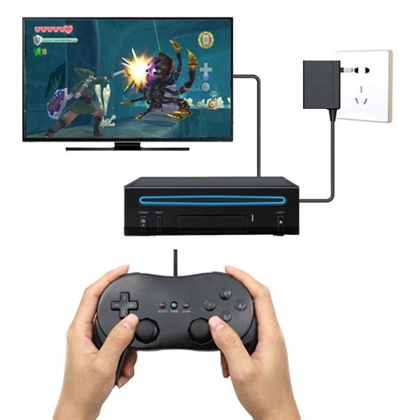 mini classic controller pro  nintendo  wii remote accessories video games joystick  wii