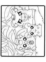 Hamtaro Kleurplaten Kleurplaat Coloriages Coloring Animaatjes Animes Jong Oud sketch template