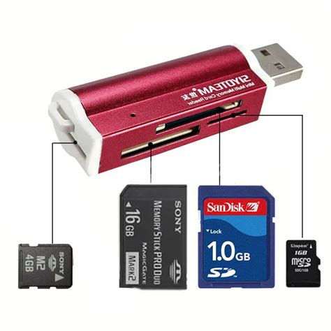 newest    usb  multi memory card reader  tf micro sd mmc sdhc  memory stick ms duo