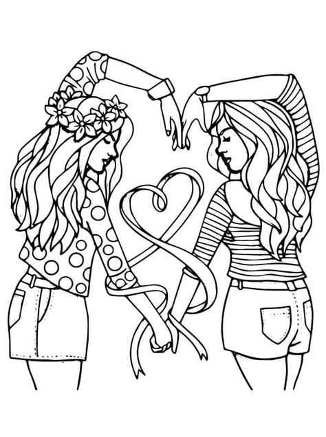 coloring pages   friends