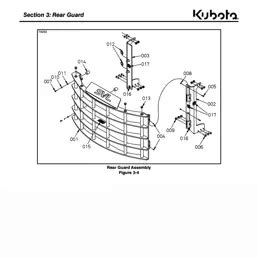 kubota svl  svl  rear guard assy parts diagrams