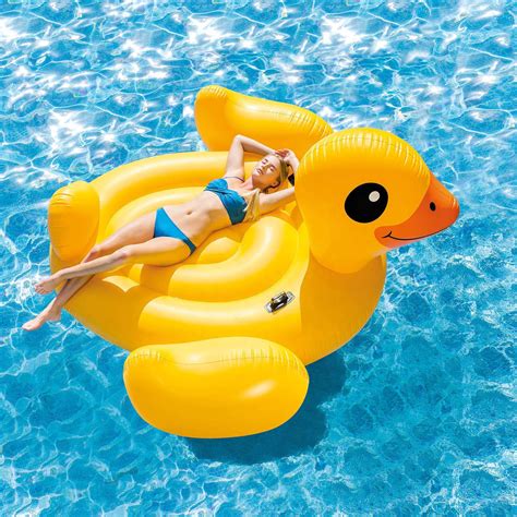 mega yellow duck inflatable offspring recreational