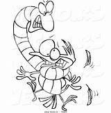 Worm Strangling Outlined Leishman Toonaday sketch template