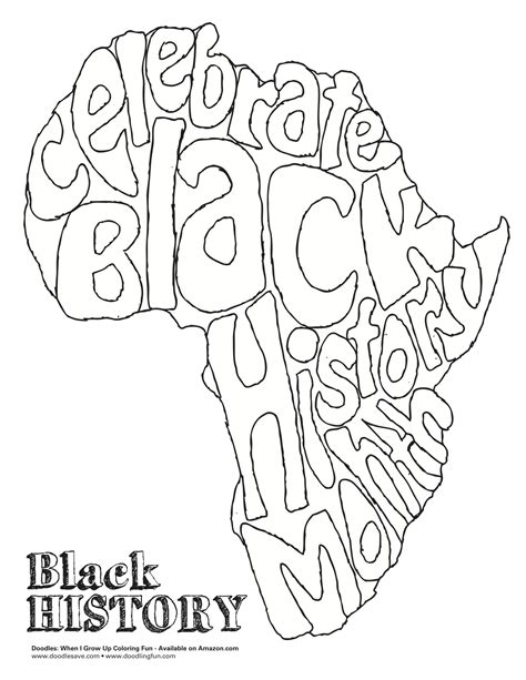 black history month coloring pages getcoloringpagescom