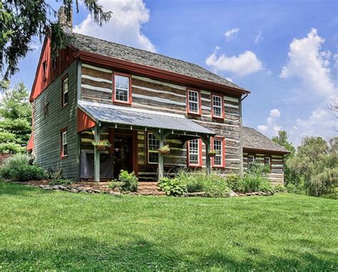 house   updated log cabin  pennsylvania
