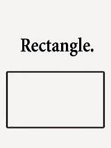 Rectangle Shapes Printable Shape Coloring Geometry Kids Color Drawing Clipart Simple Pages Worksheets Preschool Easy Print Words Activities Colouring Cliparts sketch template
