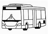 Bus Coloring Pages City Kids Draw Color Printable Drawing Print Children sketch template