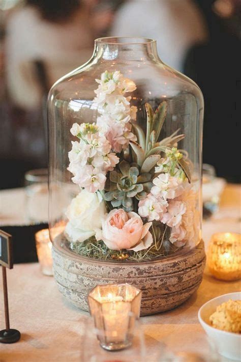 diy creative rustic chic wedding centerpieces ideas terrarium