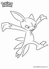 Pokemon Sneasel Coloring Pages Printable Kids sketch template