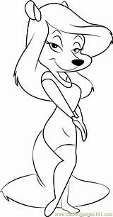 Coloring Mink Minerva Animaniacs Pages Coloringpages101 Online Getdrawings sketch template