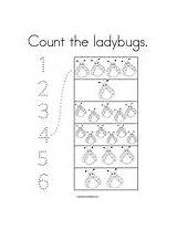 Count Ladybugs Coloring Change Template sketch template