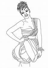 Rihanna Coloring Pages Printable Books Help sketch template