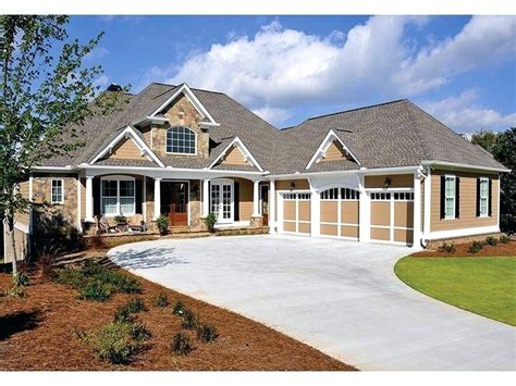 walkout craftsman ranch house  google search craftsman style house plans home