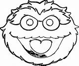 Sesame Coloring Street Oscar Grouch Face Buckle Pages Wecoloringpage sketch template