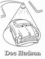 Doc Hudson Coloring Pages Cars Disney Print Cartoons Adult Buzz Jake Pirates Zurg Land Never Pixar Sheets Craft sketch template