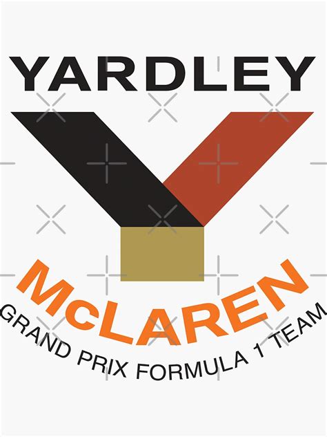 yardley mclaren formula  team    small logo peter revson denny hulme jody
