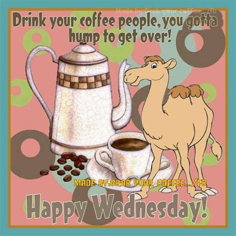 Drink Your Coffee People You Gotta Hump To Get Over Happy Wednesday