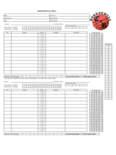 score sheet template   templates   word excel