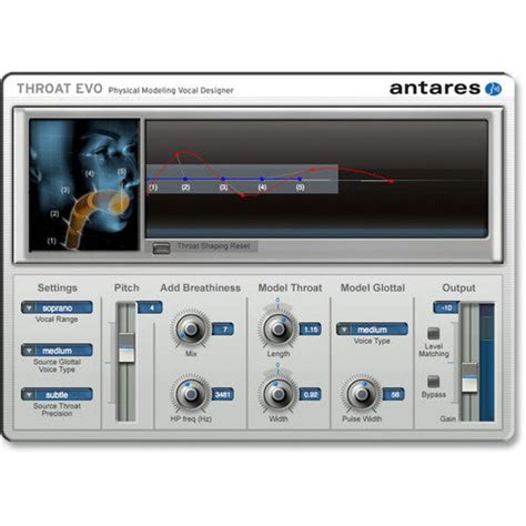Antares Throat Evo Vocal Designer Plug In Musical Instruments And Pro