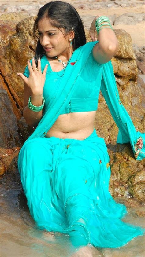 hot telugu sweaty wet saree actress showing navel selected desi spiciness saree blouse