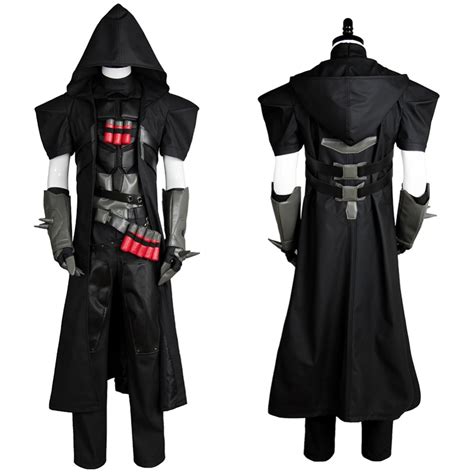 high quality ow offense hero reaper costume for adult halloween