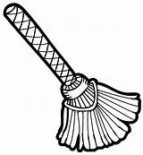 Broom Clipart Drawing Clip Duster Mop Dustpan Supplies Dust Cleaning Cliparts Broomstick Witch Pan Cute Getdrawings Brooms Cinderella Library Clipartmag sketch template