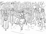 Ark Covenant Dibujos Arca Danza Josiah Hebrew Davide Supercoloring Disegni Danst Davanti Danser Tegninger Foran Uzzah Koning Verbond Furnace Kleurplaat sketch template