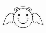 Gesichter Engel Ausmalen Ausmalbilder Smileys Kinder Malvorlagen Emojis Malbilder Emoticon öffnen sketch template