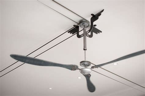 belt driven ceiling fan  fan set randolph indoor  outdoor design