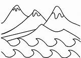 Mountain Coloring Pages Range Mountains Drawing Getdrawings Color Creation Days Lake Getcolorings sketch template