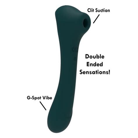 alive quiver double ended clitoral suction stimulator and vibrator sex