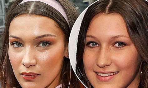 bella hadid insists she s never had surgery or lip fillers daily mail