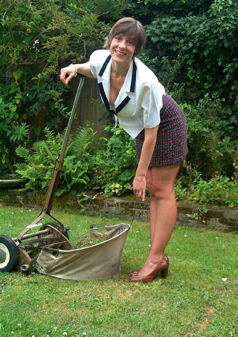 the lovely miss jones in the garden mature porn photo